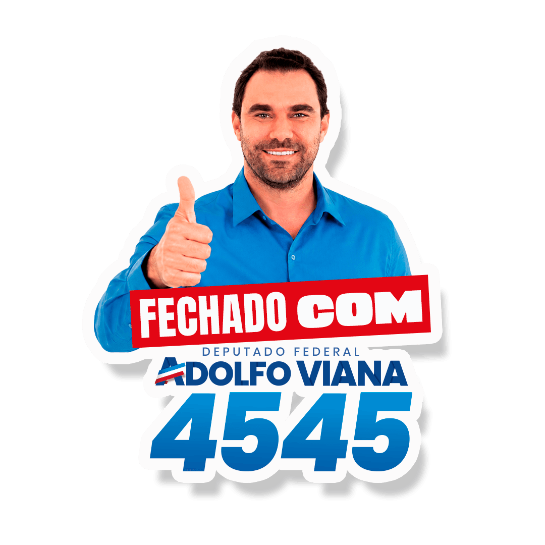 Figurinha: Fechado com Adolfo Viana