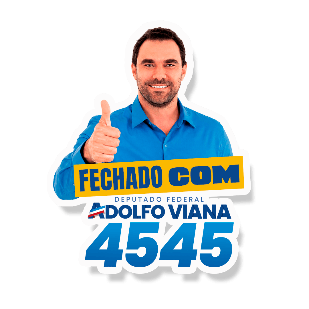 Figurinha: Fechado com Adolfo Viana