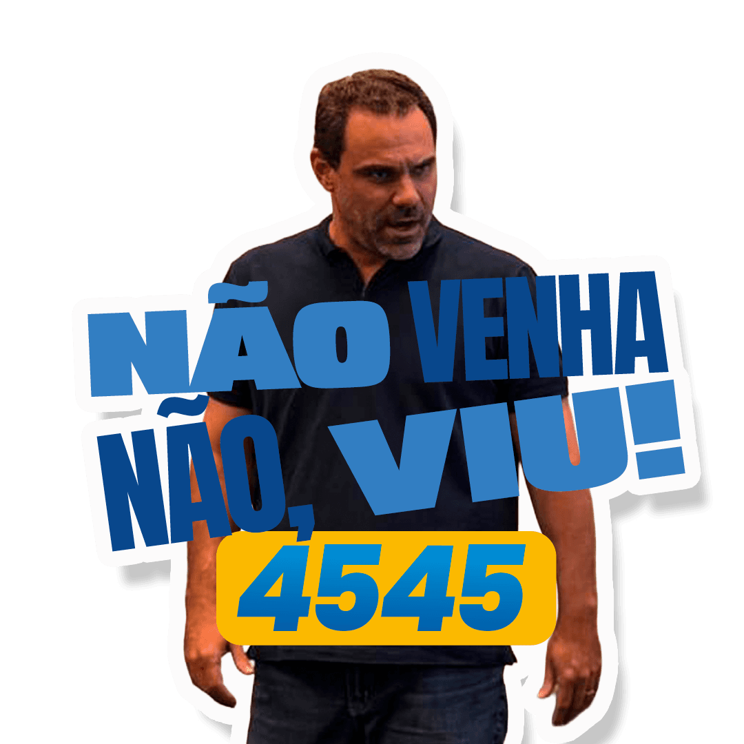 Figurinha: Não venha não, viu! 4545